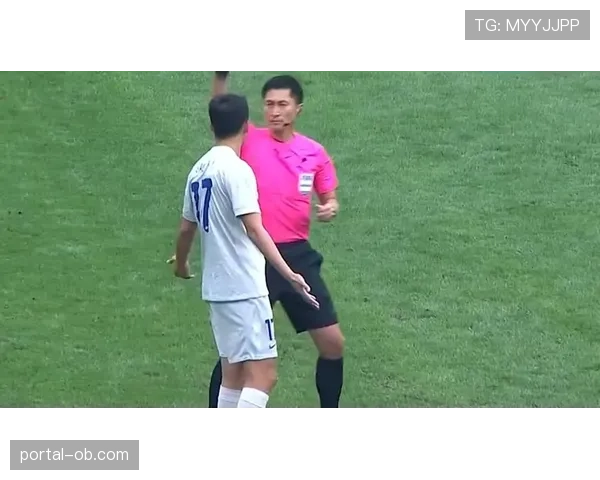 冲突瞬间:梅州与青岛球员围堵裁判,马宁出示三张黄牌控制局面